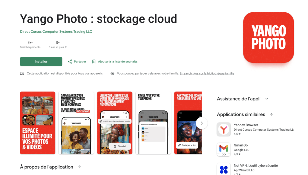 Yango photo Côte d'ivoire