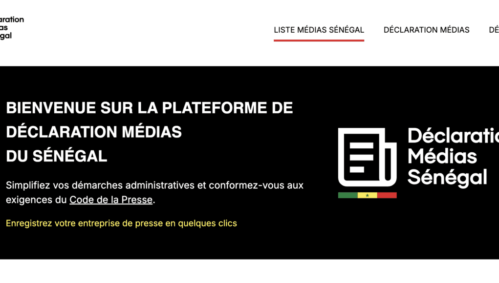 Déclaration Médias Sénégal